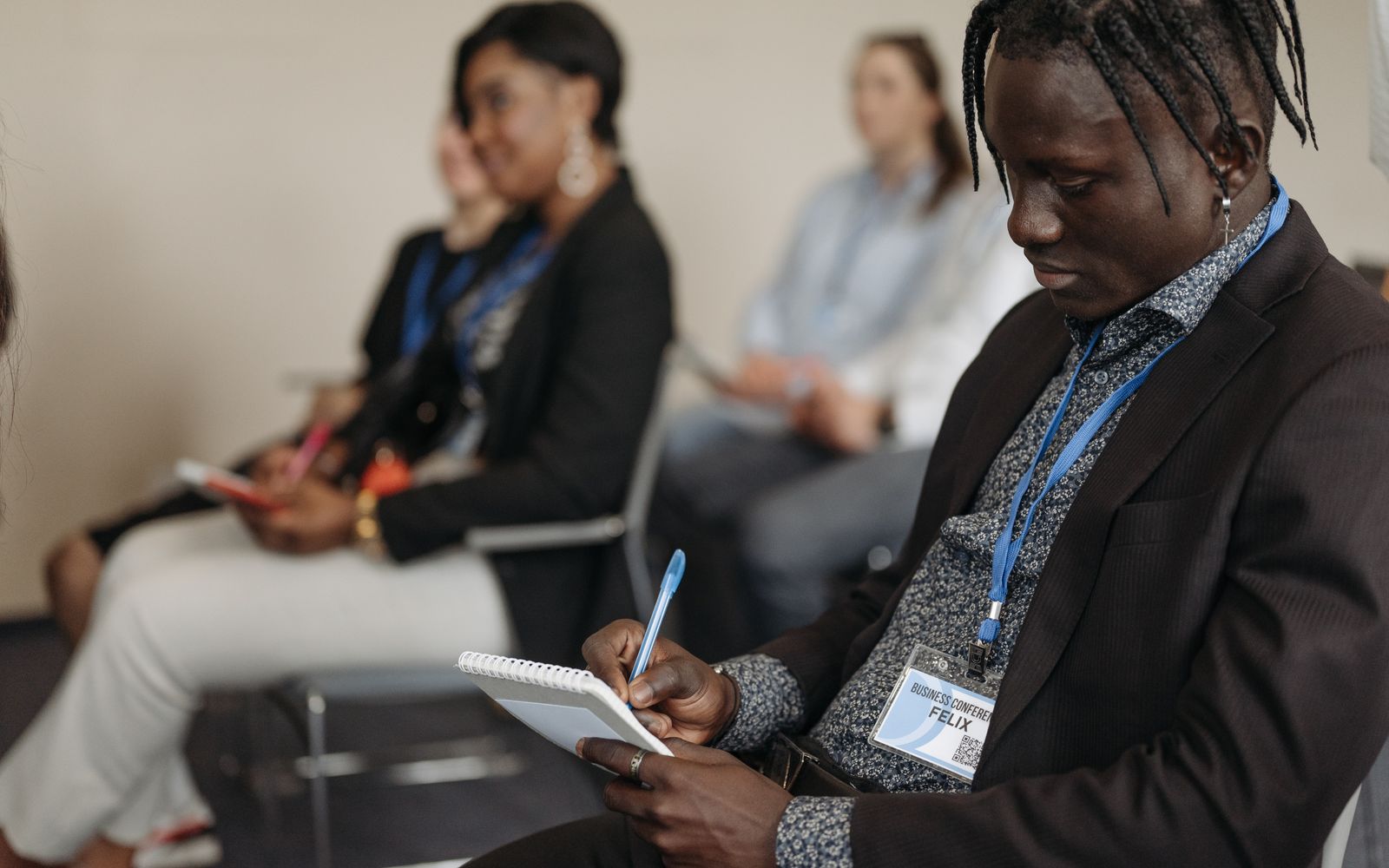 Adults in a vocational training classroom